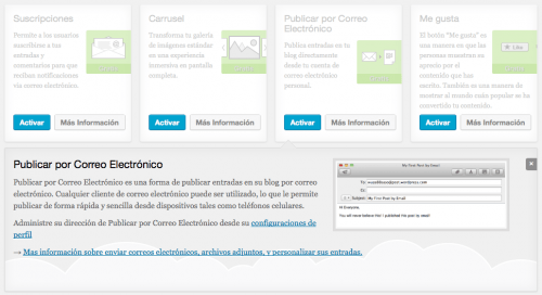 publicar correo electronico jetpack
