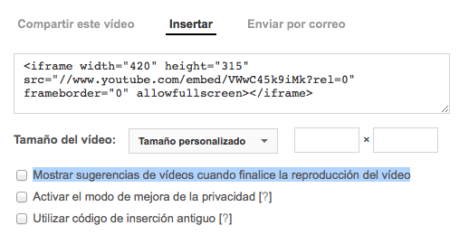 quitar videos relacionados youtube en wordpress