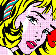 roy lichtenstein girl with hair ribbon