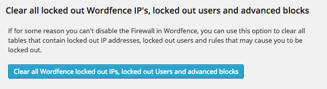 desbloquear ips wordfence
