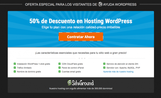 descuento siteground lectores ayudawp