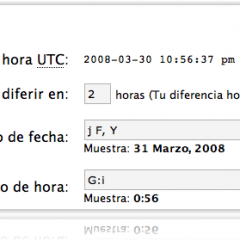 Cambiar la Hora de WordPress
