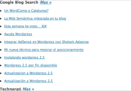 Enlaces entrantes Wordpress 2.5 - Actualizado