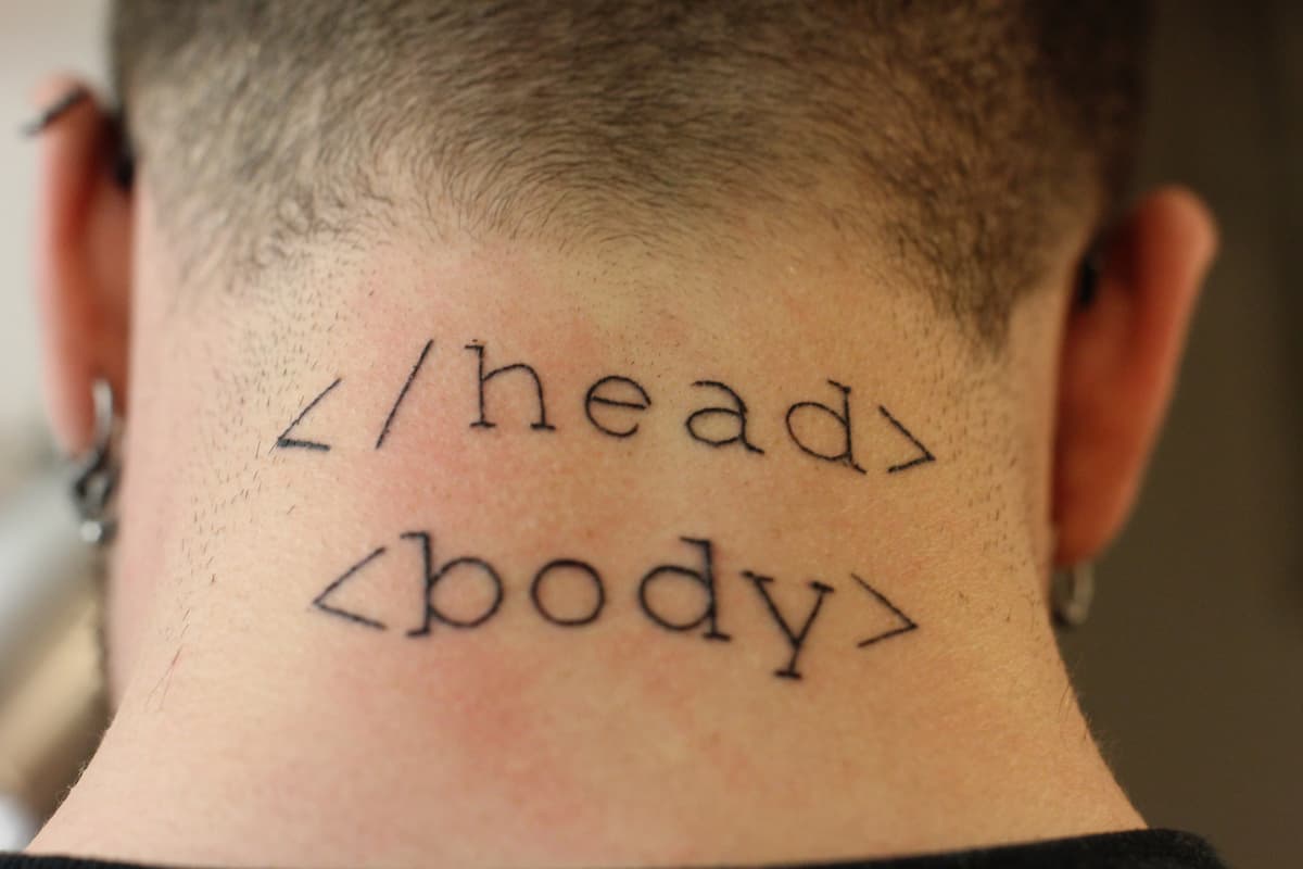 head body tatuaje cuello persona