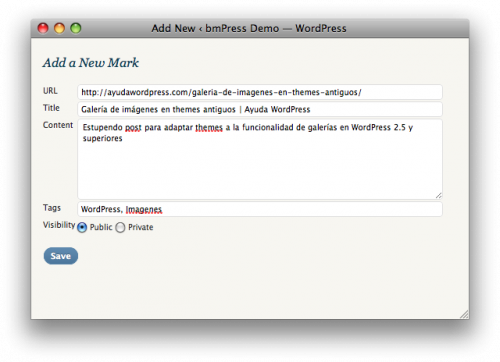 bmpress-bookmarlet