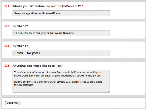 bbpress 11 peticiones