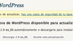 WordPress 2.9 Español ya disponible