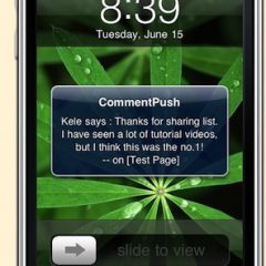 Aviso de comentarios en el iPhone