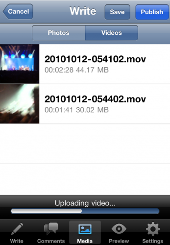 video wordpress ios 26