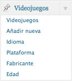 Taxonomías en entradas personalizadas