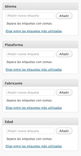 Taxonomías en Wordpress