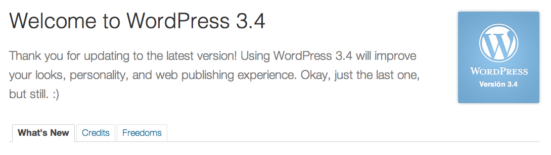 WordPress 3.4 beta 1 listo para probar