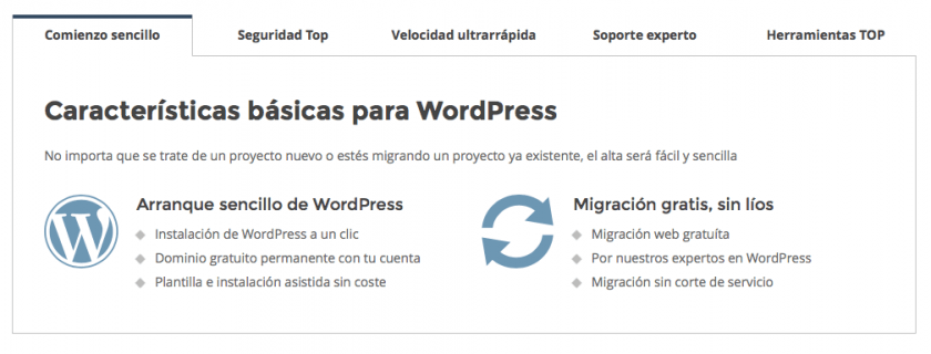 comienzo sencillo siteground wordpress