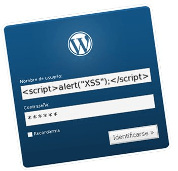 inyección xss wordpress