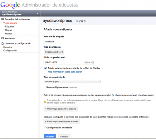 google tag manager wordpress 7