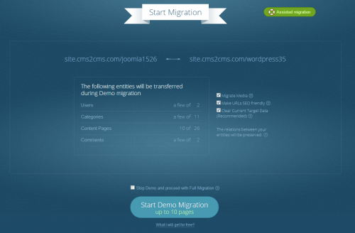 ajustes de migración cms2cms