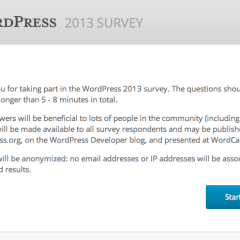 Encuesta WordPress 2013