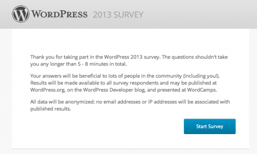 encuesta wordpress 2013