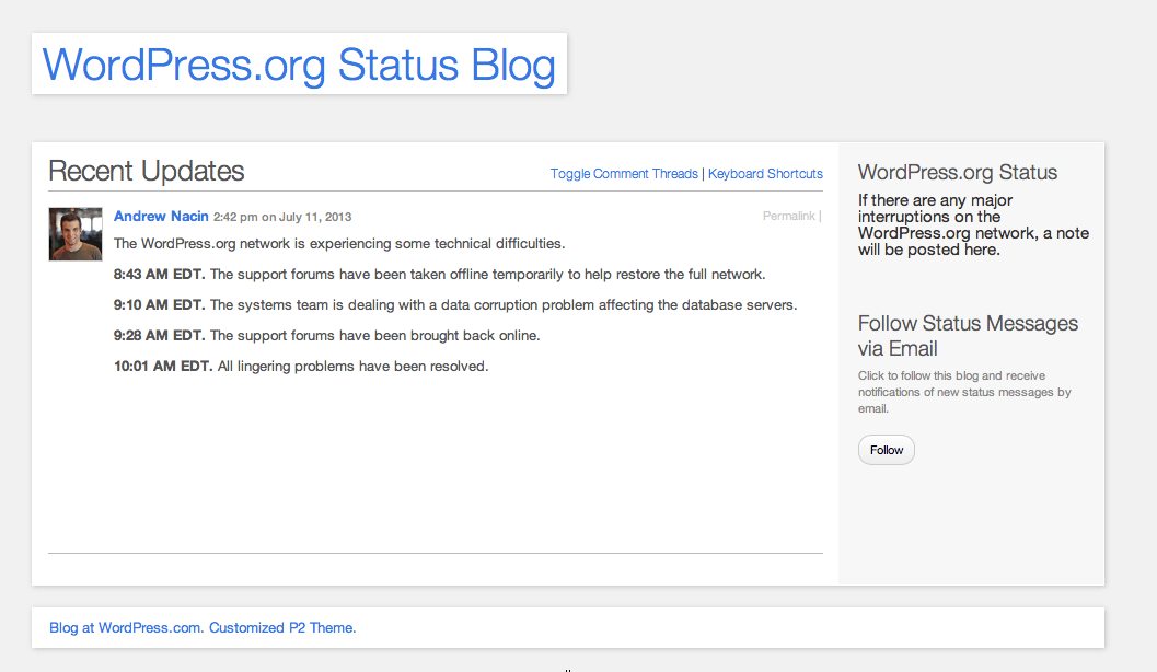 Si no funciona WordPress.org ¿qué hago?