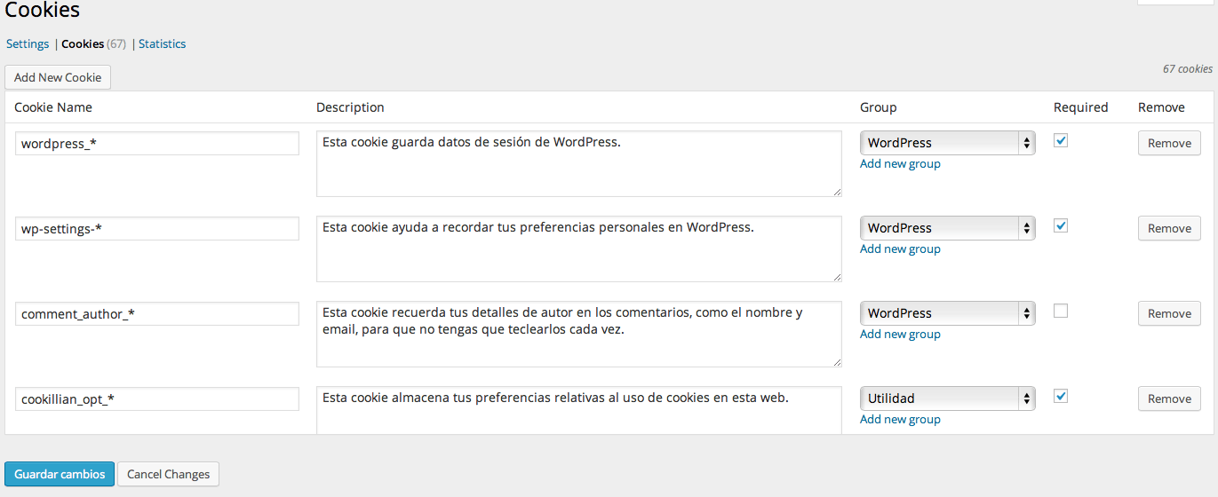 cookilian gestión de cookies