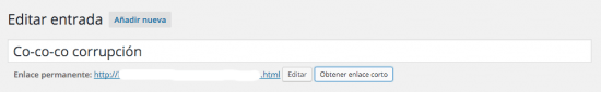 obtener enlace corto WordPress tras 4.4