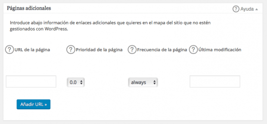 paginas añadidas sitemap xml wordpress