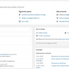Crea tus propios widgets para el escritorio de WordPress