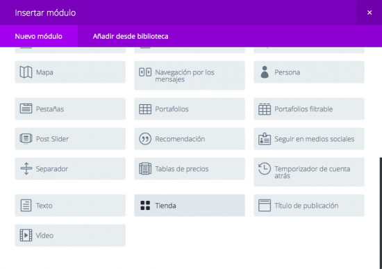 tienda online woocommerce divi