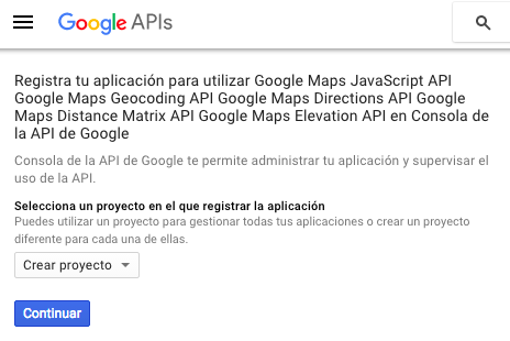 1-crear-proyecto-consola-desarrolladores-google