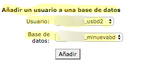 añadir usuario base de datos WordPress
