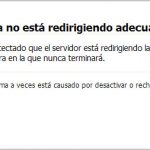 error redireccion firefox