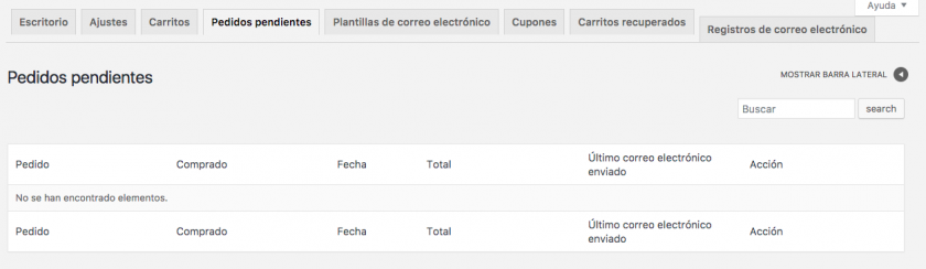 pedidos abandonados woocommerce