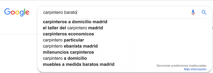 búsqueda geolocalizada