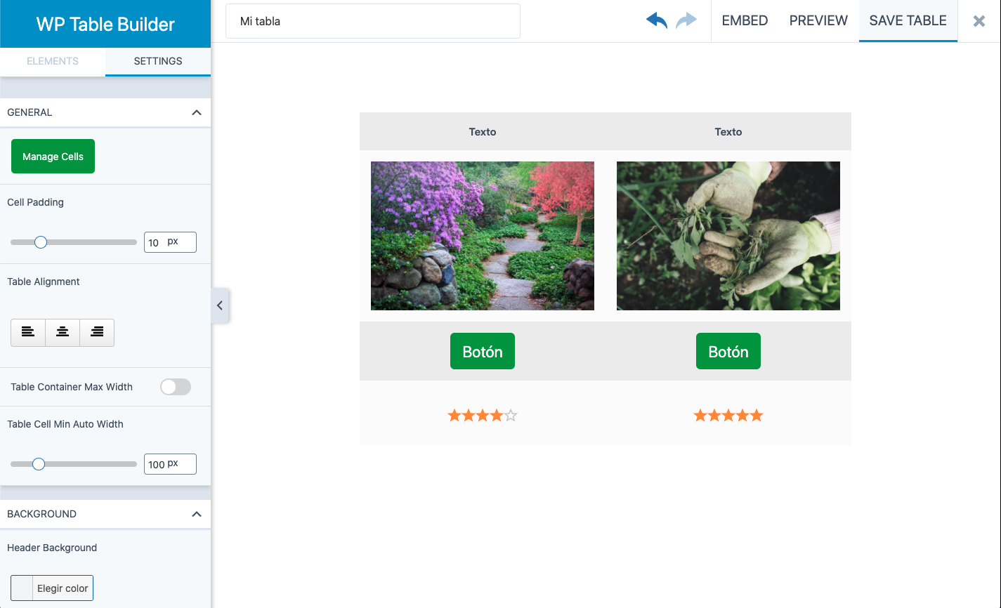 Cómo crear tablas y gráficos fácilmente y gratis en WordPress @ Ayuda ...