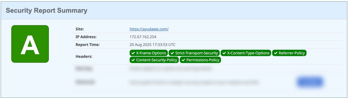 security headers ayudawp