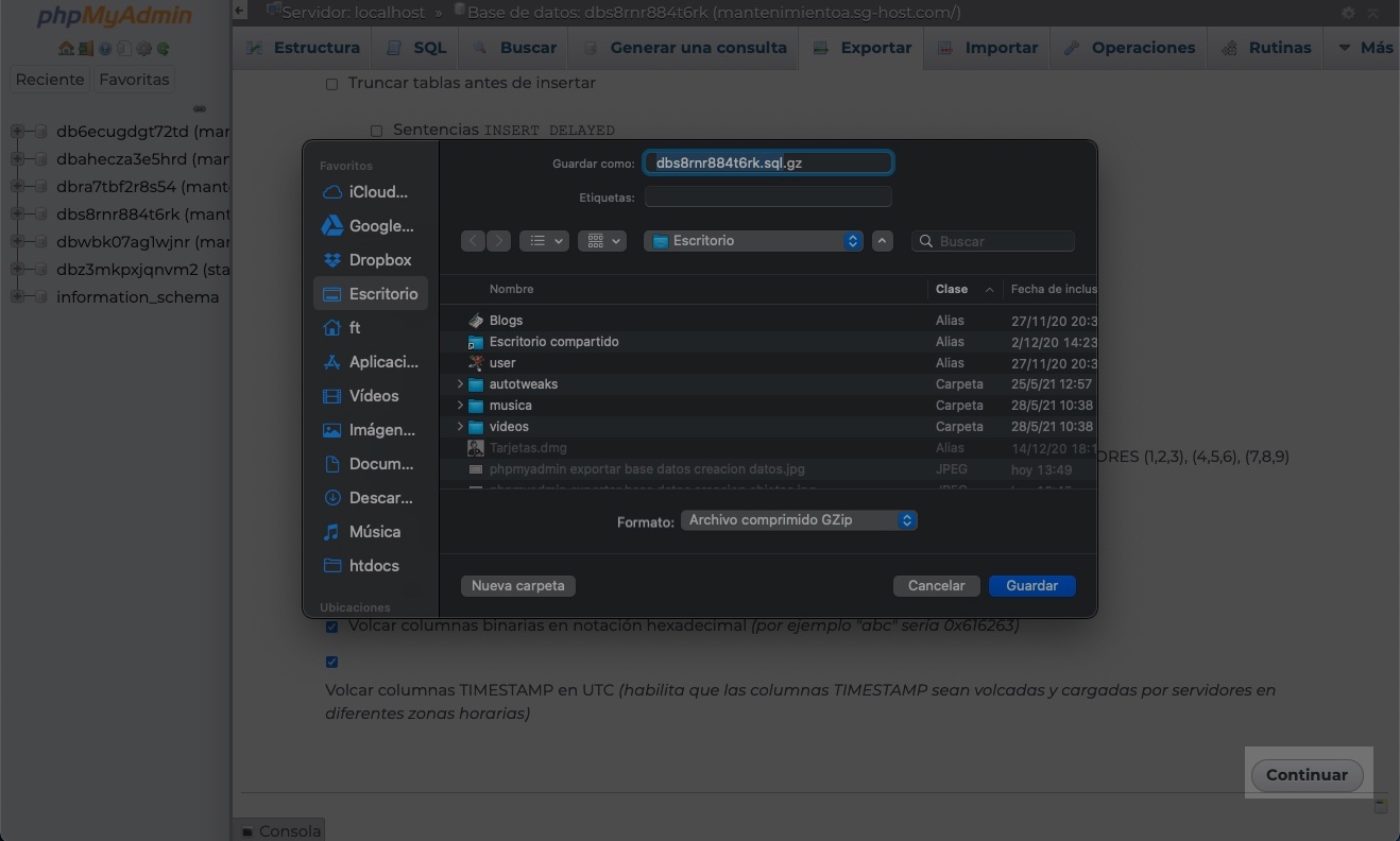 Cómo exportar  BIEN  la base de datos de WordPress @ Ayuda WordPress