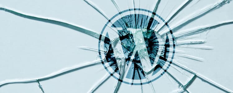 wordpress logo cristal roto