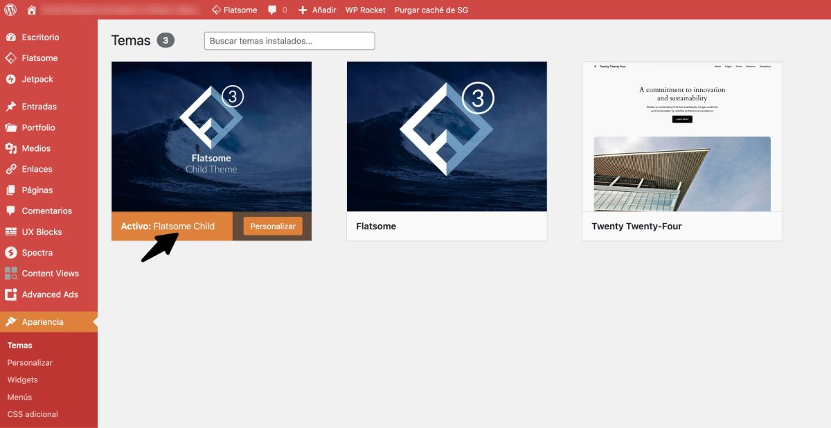 tema hijo flatsome activo
