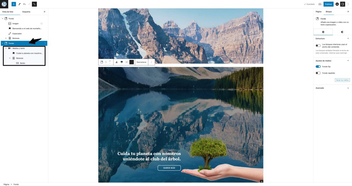 bloques de fondo mismo fondo