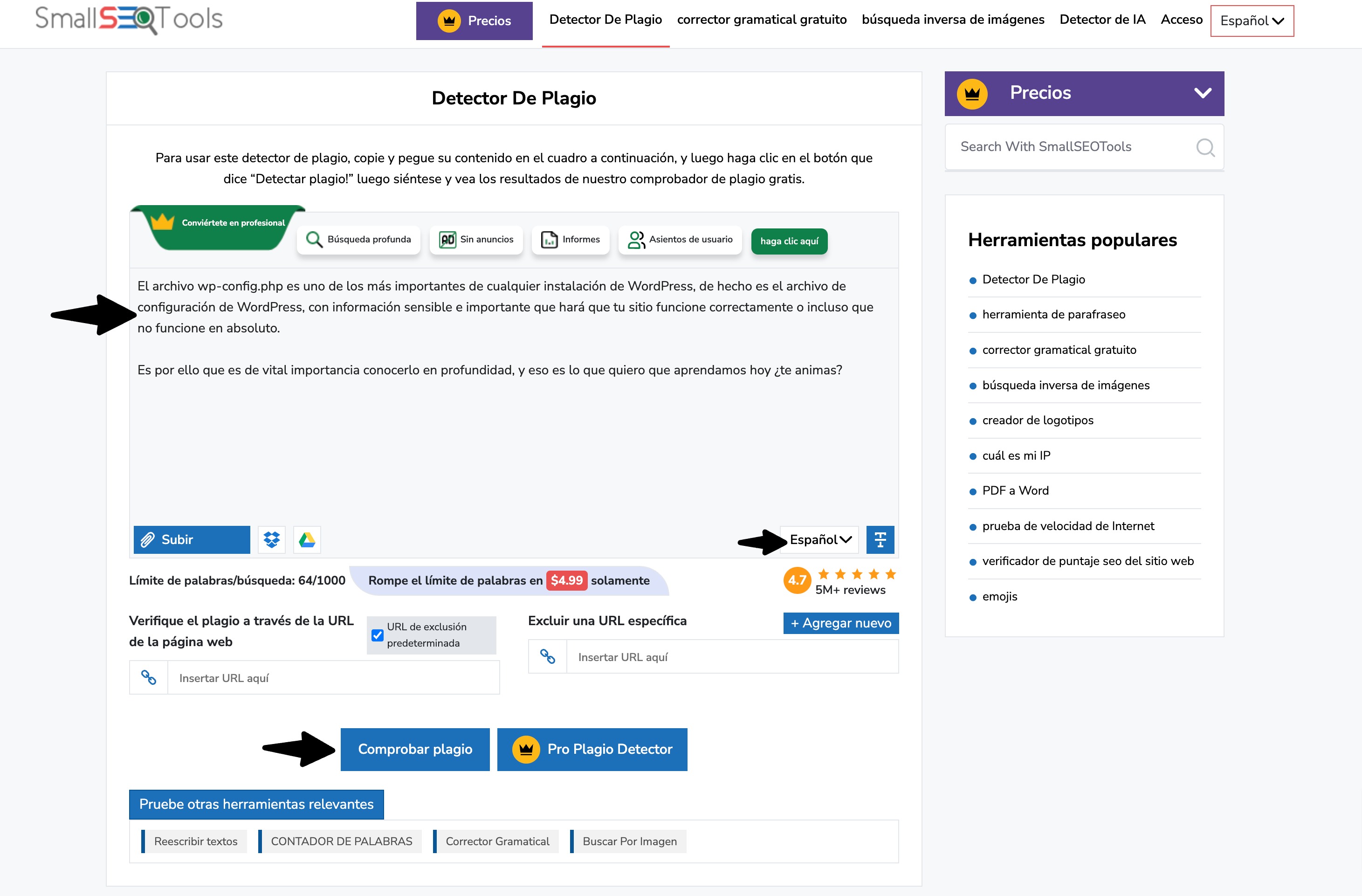 detector de plagio plagio detector online gratis