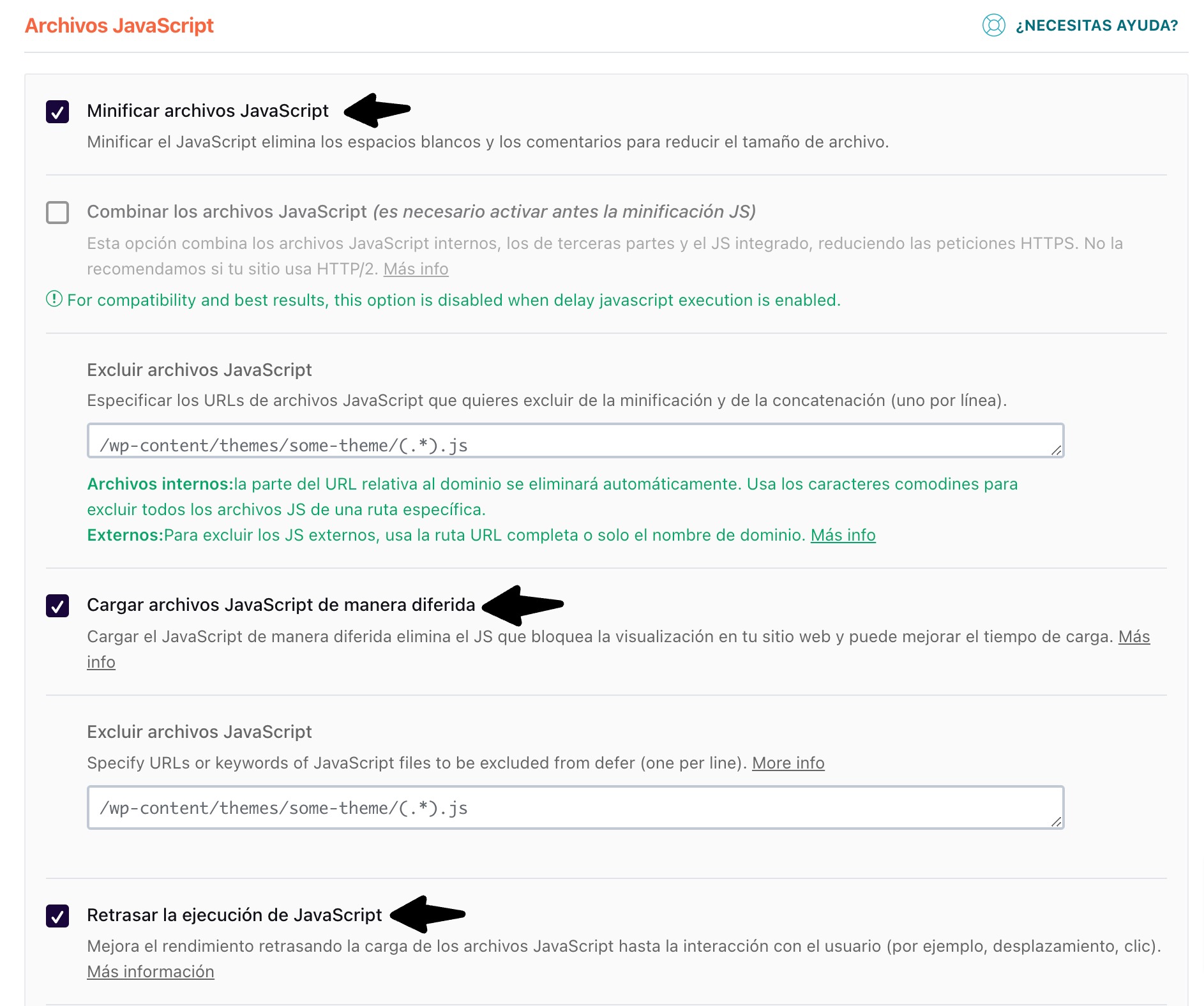 optimizar archivos wp rocket flatsome 2