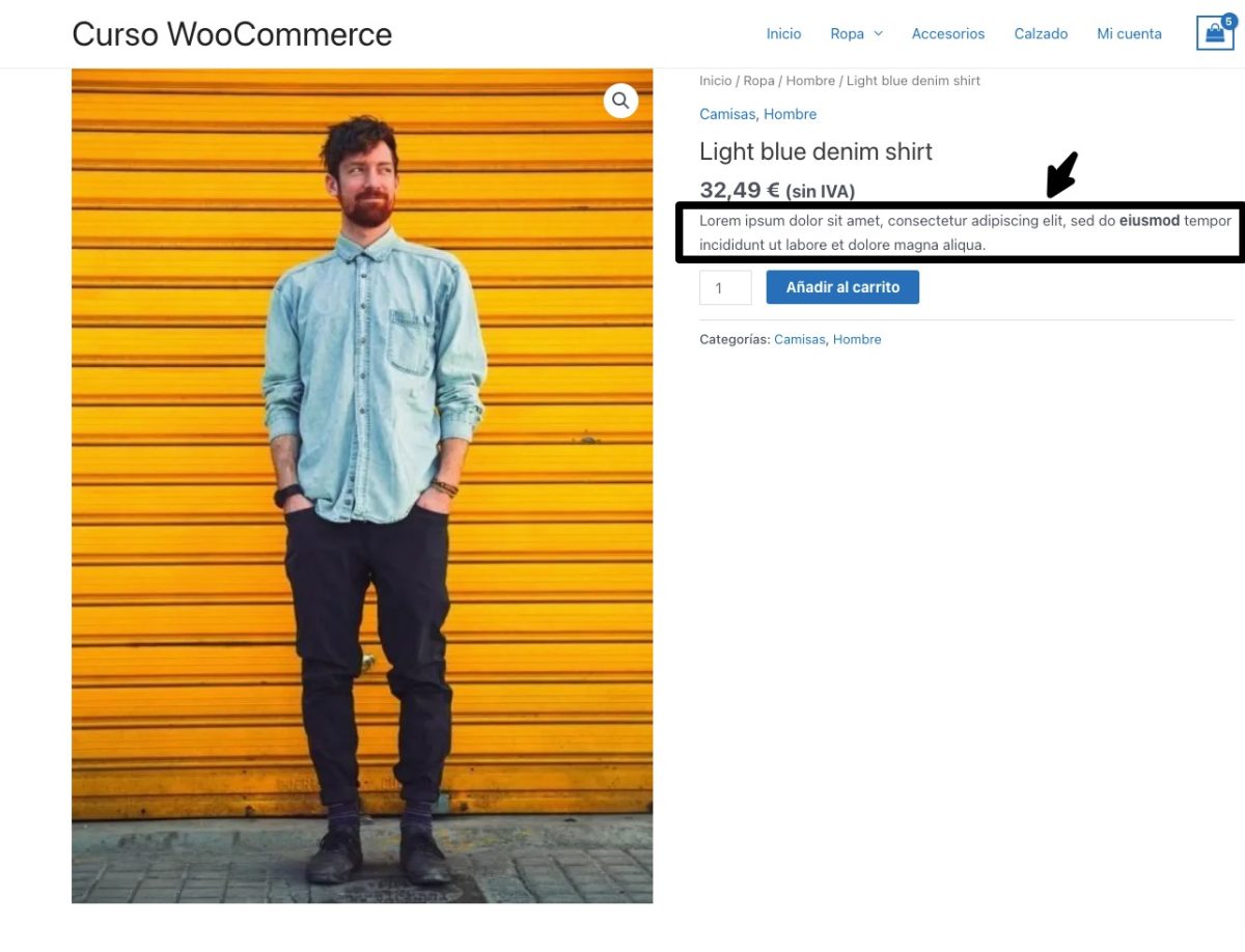 producto al que no afecta css especifico