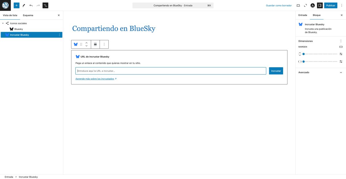 incrustar oembed wordpress bluesky