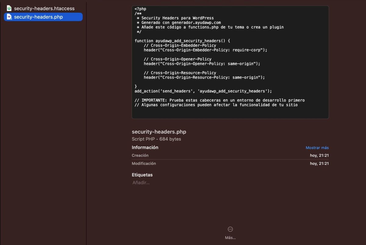 cabeceras seguridad http descargadas htaccess php