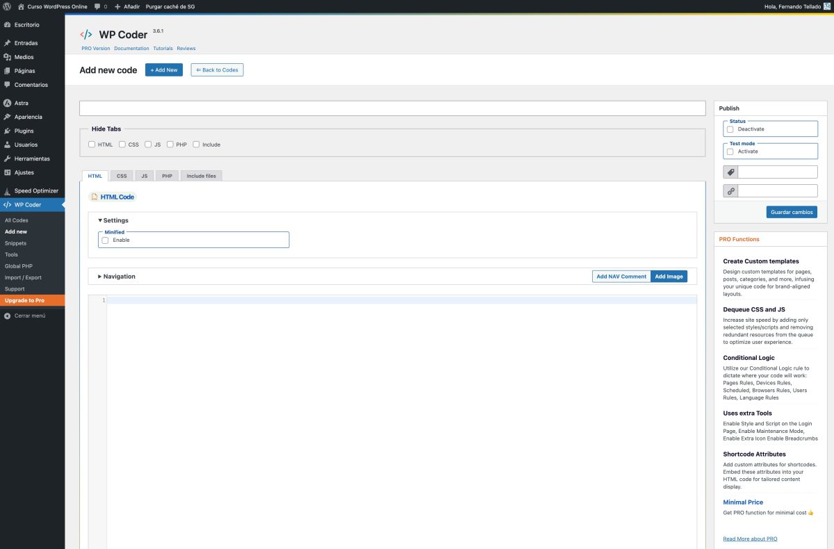 wp coder version 3 6 1 curso wordpress online — wordpress 22 01 2025 17 19
