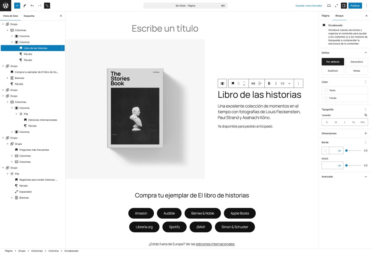 bloques de patron de bloques wordpress