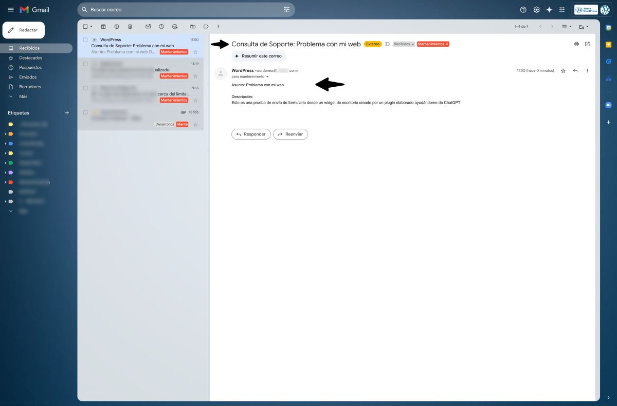 email enviado plugin formulario soporte creado con chatgpt