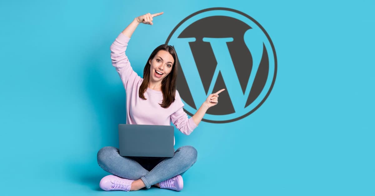 mujer feliz wordpress