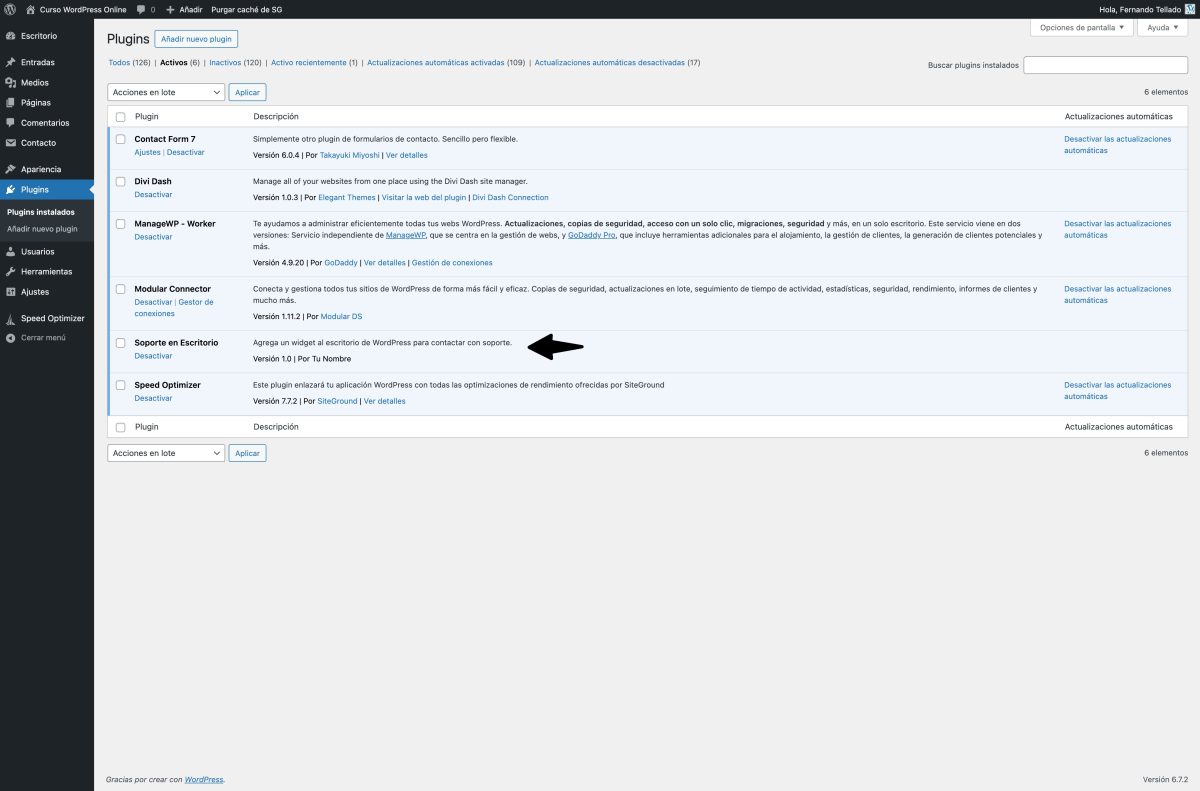 plugin soporte creado con chatgpt activo