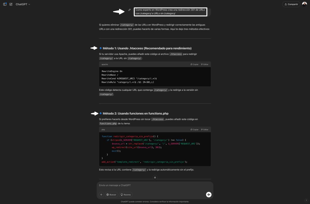 redirección 301 wordpress 20 02 2025 11 33